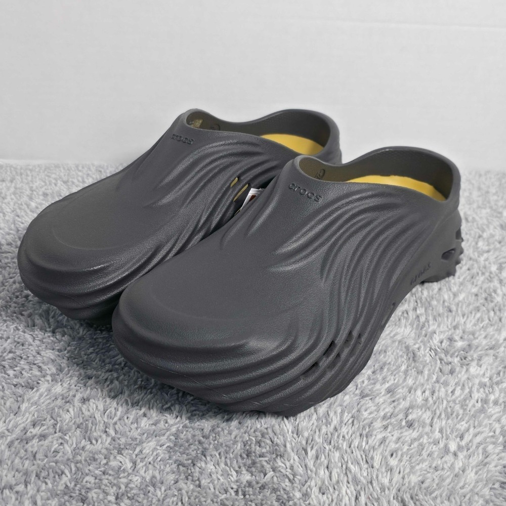 Crocs Echo Wave Clogs Slip On Shoes Mens Size 11 Black Sand Brand New 210521-0LD